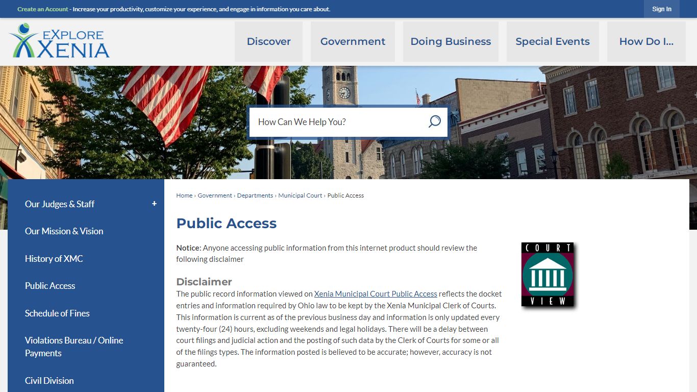 Public Access | Xenia, OH