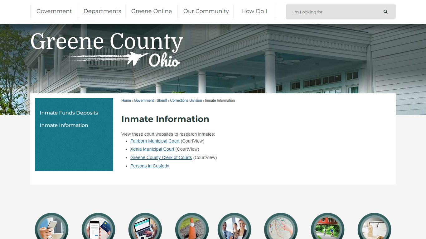 Inmate Information | Greene County, OH - Official Website